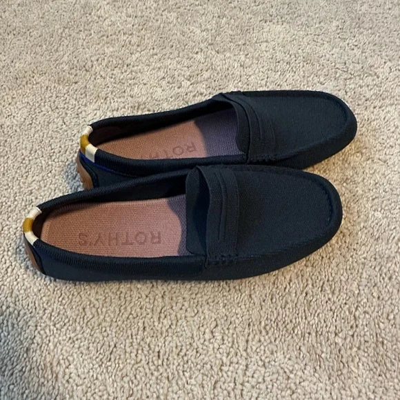Rothy's Women’s Navy Slip-On Loafers - Picture 2 of 4